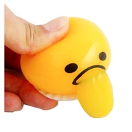 Squishy Puking Egg Yolk Stress Ball With Yellow Goop Squeeze Toys
