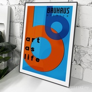 Baohaus Bedroom Painting Studio Bedside Geometric Decorative Painting Art Living Room Pioneer Poster
