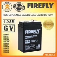 ▨FIREFLY Rechargeable Sealed Lead Acid Battery 4.5Ah/6v FELB6/4.5