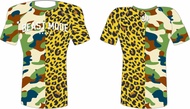 “Beast Mode”short sleeve BJJ no gi rash guard Camouflage leopard print