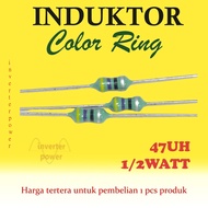 Color Inductor 1/ 2 watt 47uh Inductor color ring 47uH