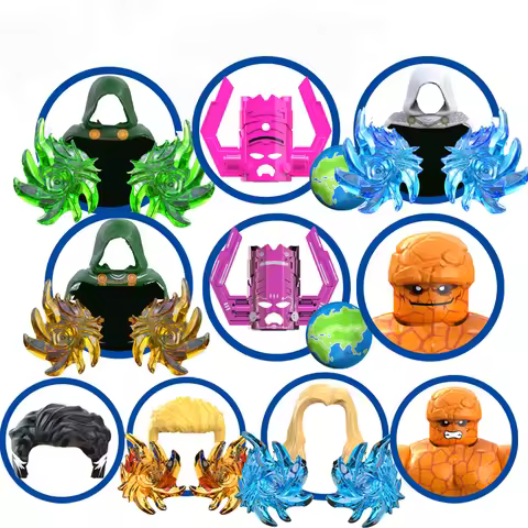 TV6213 Creative Building Block Figurine DIY Mini Statue Model Aeembly Super Heroes Series Character 