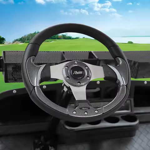 Roykaw Golf Cart Steering Wheel Fit for EZGO TXT/RXV, Club Car DS/Precedent/Tempo, Yamaha G29/Drive/