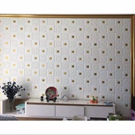 PROMO!! Wallpaper 3D Foam Sticker wallfoam Motif Batik uk 70x70cm