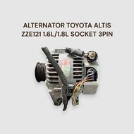 ALTERNATOR TOYOTA ALTIS ZZE121 1.6L/1.8L SOCKET 3PIN