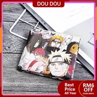 DOU~ beg duit budak lelaki dompet budak lelaki Japanese and Korean version personality hipster men's short wallet, ultra-thin teen creative middle school student cartoon anime small wal