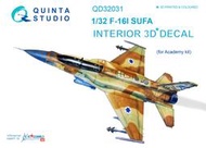 ㊣ Quinta Studio 1/32 以色列 IDF F-16I Academy 3D立體浮雕水貼 QD32031