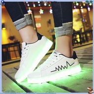 AIME Men/Women students ghost dance luminous shoes USB rechargeable led light sneaker Women's Shoes