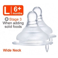 SIMBA Wide Neck Cross Hole 2pcs - L Size/ Simba Bottle Teat/ Nipple Botol Simba