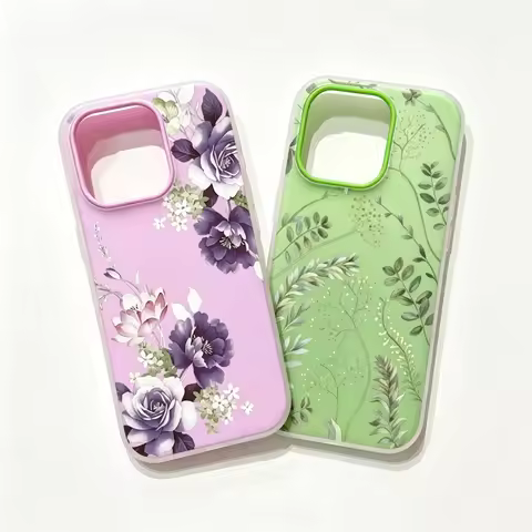 Luxury Green Leaves Floral 2 In 1 Casing For OPPO Reno 16 15 15F 16F 14F 131F 12F 11F 13 14 12 11 10