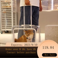 NEW BethanathCat Bag Space Capsule Transparent Pet Portable Stroller Cat Trolley Case Cage Dog Outing Box JUWB