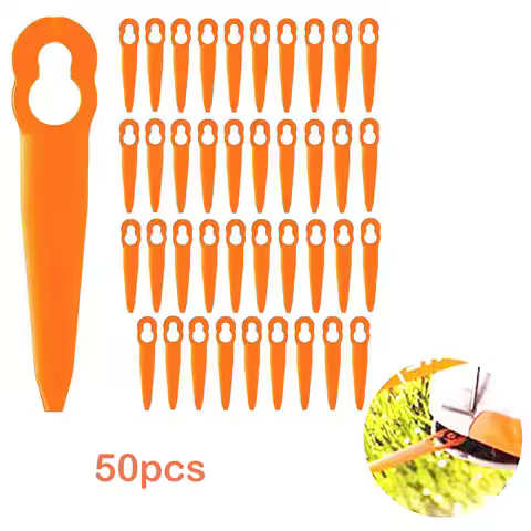 50pcs Plastic Blades For -STIHL FSA- 45 Cordless Grass Trimmer Mowing Heads Grass Trimmer Blade Gard