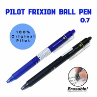 PILOT FRIXION CLICKER ERASEABLE PEN 0.7MM (BLUE/ BLACK)