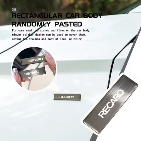 Fashion Car Logo 3D Metal Waterproof Sticker Auto Decoration Accessories For Recaro