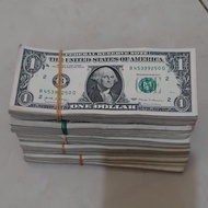 Souvenir Amerika Pecahan 1 One Dolar 100 Lembar Kondisi Mulus