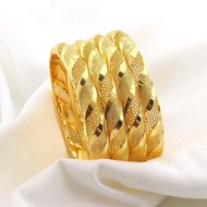 Vòng tay mở được sọc sóng vàng cát Việt Nam