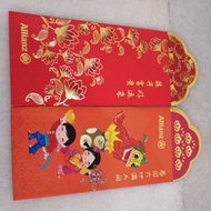 Allianz ang pao red Packet 2pcs set 'Allianz' word Faded