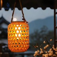 [nvnrbso] Solar Powered Hanging Lamp with Handle Hanging Lamps Waterproof Outdoor Pendant Lights for