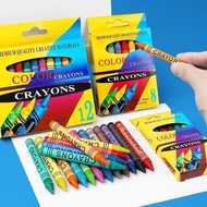 6/8/12/16/24 Colors Wax Crayon Set for Kids School Art Drawing Coloring Supplies Gift