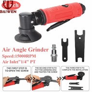 BAI WEN เครื่องเจียรลมขนาด2 "นิ้วเครื่องเจียรตัดด้วยแรงลม90องศาพร้อมล้อเจียรสำหรับขัดโลหะ15000RPM