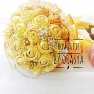 Lovania Gold buket bunga tangan pengantin / bouquet / handbouquet