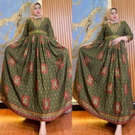 Hindi Malvira Women's Clothing Premium Rayon Shirt 7 Sleeves/8 Elastic Waist Elegant Mayung Cut