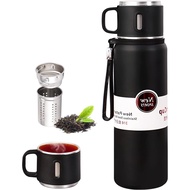 600ml/20.3oz to 1500ml/50.7oz Stainless Steel Tea Thermoses with Infuser & Cup Lid,Hot Drinks Insula