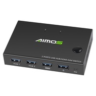 AIMOS AM-KVM201CC 2-Port HDMI KVM Switch Support 4K*2K 30Hz HDMI KVM Switcher Keyboard Mouse USB