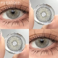 Eyeshare 2pcs Mixed Race Gray Contact Lenses Estonia Series Natural Brown Annual Contact Lens Beauty