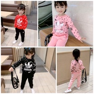 (6M-6Y)✅READY STOCK✅🔴SET SWEATSHIRT BOY & GIRL  ADIDAS / BAJU ADIDAS BUDAK LELAKI  & BUDAK PEREMPUAN