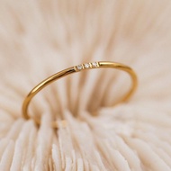 Simple Plain Titanium Ring, Anti-Fade, Anti-Rust, Korean Women's 5F4