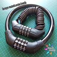 LapakAndry 4-Digit Password Bicycle Lock