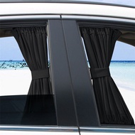 LT Nice Accessories Adjustable Car Van SUV Sunshade Black Auto VIP Window Curtain