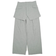 ADAM ET ROPE 23SS 永續束身衣組合半寬鬆褲 GAS03060 36 灰色休閒褲 [二手] [ADAM ET ROPE]