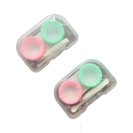 Coloured Eye Contact Lense Box for Travel Set Contact Lens Silicone Tweezers Lens Solution Storage H