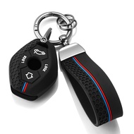 Silicone Car Key Case Key Chain For Bmw E46 E39 E53 X5 X3 E83 X3 Serie 7 5 3 330i Accessories keycha