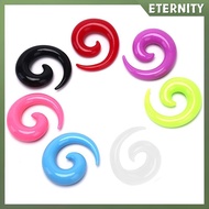 ETERNITY 16Pcs/Set Spiral Taper Flesh Tunnel Ear Stretcher Expander Stretching Plug Snail