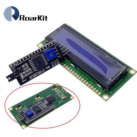 5V 1602 HD44780 Module Blue Screen White Code 16x2 Character LCD Display For Arduino DIY KIT IIC/I2C