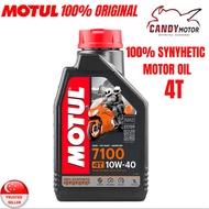 SG Seller🇸🇬MOTUL 7100 4T 10W-40 FULLY SYNTHETIC ENGINE OIL 1L MOTUL 10W-50
