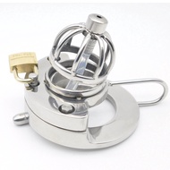 316L stainless steel cb6000 male chastity lock with silicone catheter open penis JJ cage A289-1