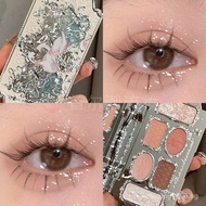 Ready Stock Flower Knows Eyeshadow Swan Ballet Earth Pearlescent Dopamine Matte SixColor Contouring 