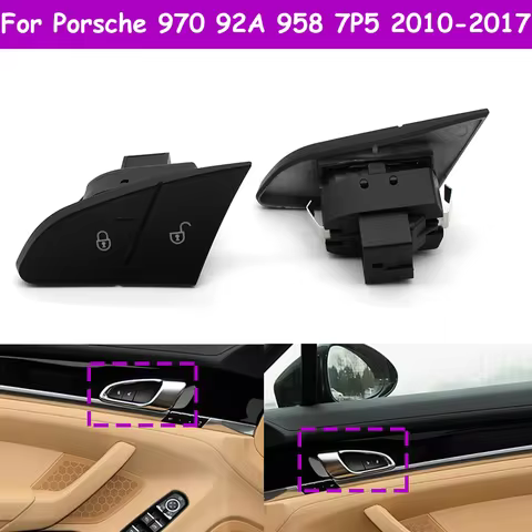 92A 958 7P5 970 Car Interior Front Left Right Door Lock Switch Assembly For Porsche Cayenne Panamera