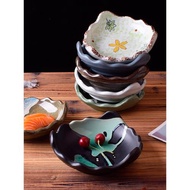 日式創意陶瓷盤翹角盤酒店刺身料理盤商用異形盤水果沙拉盤前菜盤