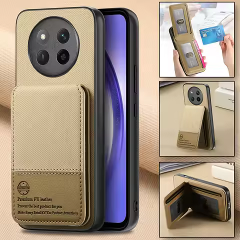Honor X9C Smart 5G ShockProof Case For Huawei Honor X7D RFID Leather Wallet Holder Card Stand Funda 