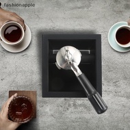 FAMY Coffee Grounds Box Desktop Embedded Hollow Bottomless Grounds Box Bar Square Stainless Steel Co