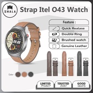 Itel O43 Smartwatch Leather Strap - 22mm Universal Quick Release Vintage Leather Watch Strap - Repla