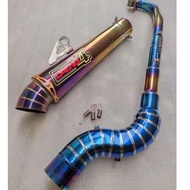 Daeng sai4 Pipe canister conical open specs exhaust Pipe for Wave 125 Xrm 110/125 Wave 100/110/115 R