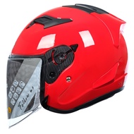 ZEUS ZS 627 DRED GLOSSY HALF FACE SINGLE VISOR