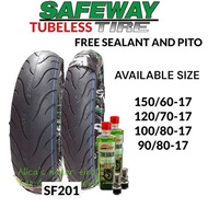 TIRE ❈ SAFEWAY SIZE 17 TUBELESS TIRE With SEALANT & PITO & ❈         &  &