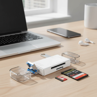 61SDOTG Type C Micro USBTF CFPC  Pembaca Kad SD 6 dalam 1 OTG Jenis C Penyesuai Pemacu Kilat USB Mik